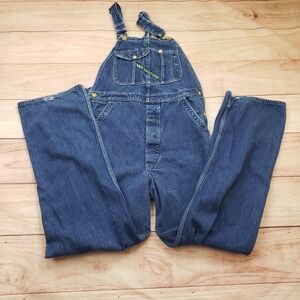 Key Imperial Overalls Mens Blue Denim Bib Workwear‎ Carpenter Pockets Adjustable